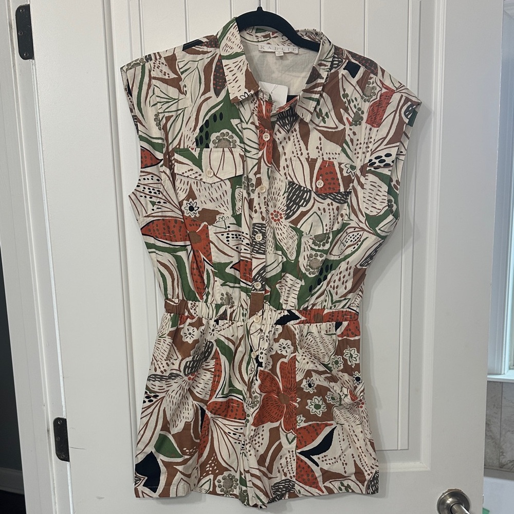 Karlie Multicolor Button-Up Romper